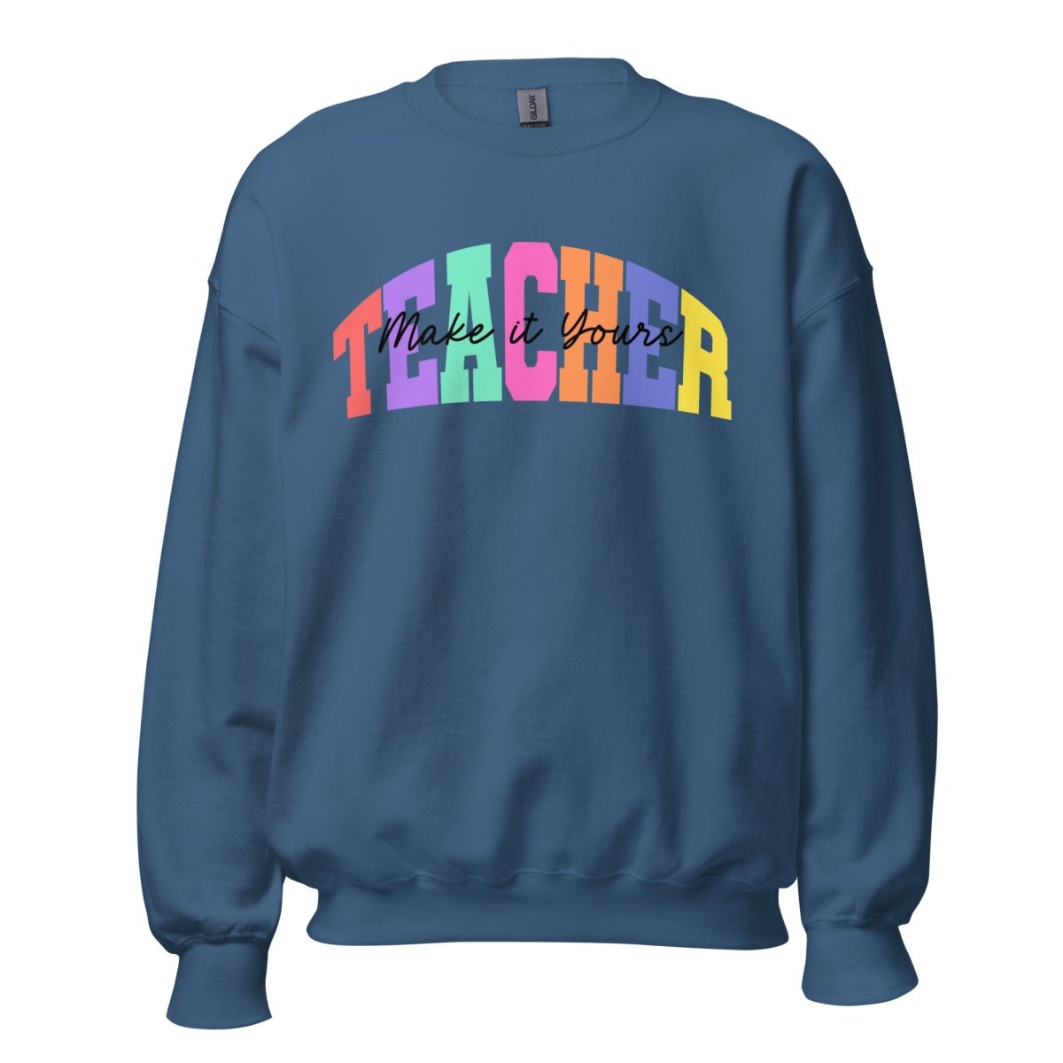 Make It Yours™ 'Teacher Block' Crewneck Sweatshirt - United Monograms