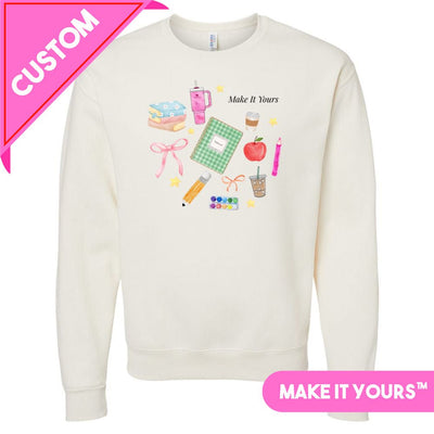 Make It Yours™ 'Teacher Classroom Essentials' Crewneck Sweatshirt - United Monograms