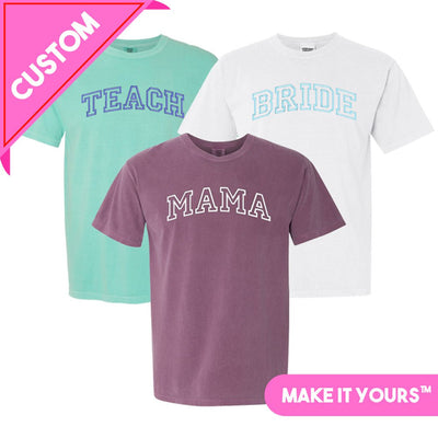 Make It Yours™ 'Varsity Word' T-Shirt - United Monograms