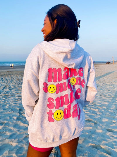 'Make Someone Smile Today' Front & Back Full Zip - United Monograms