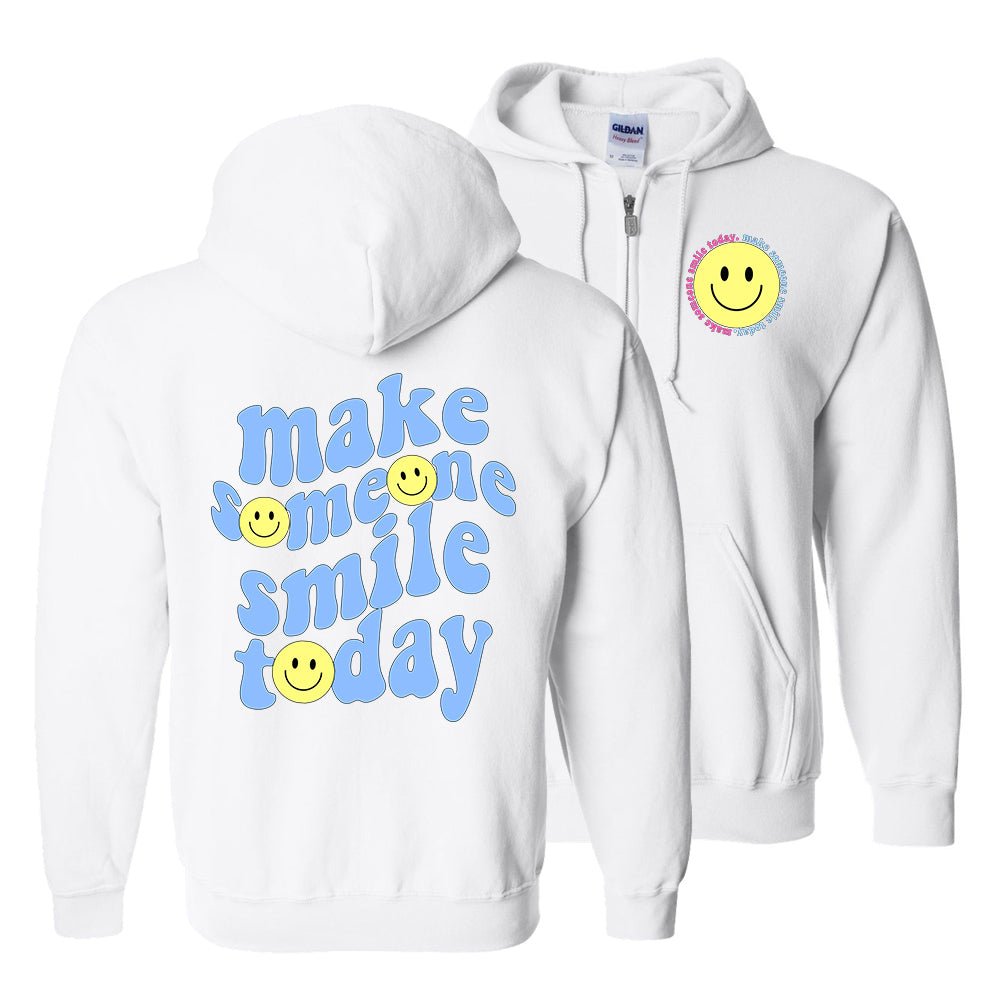 'Make Someone Smile Today' Front & Back Full Zip - United Monograms