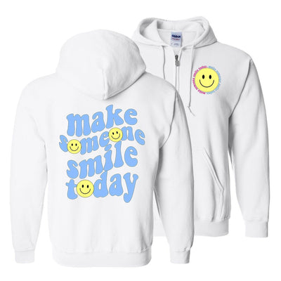 'Make Someone Smile Today' Front & Back Full Zip - United Monograms