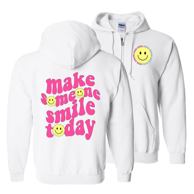 'Make Someone Smile Today' Front & Back Full Zip - United Monograms