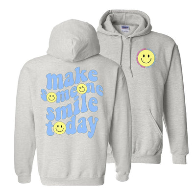 'Make Someone Smile Today' Front & Back Hoodie - United Monograms