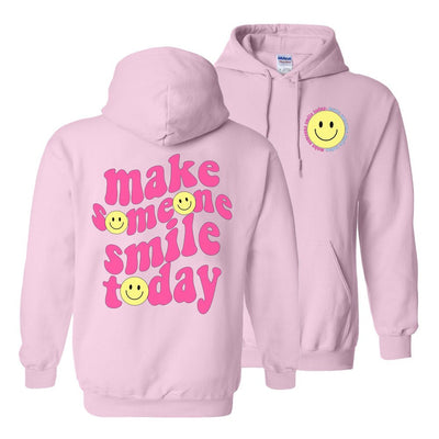 'Make Someone Smile Today' Front & Back Hoodie - United Monograms