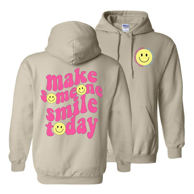 'Make Someone Smile Today' Front & Back Hoodie - United Monograms