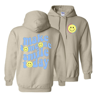 'Make Someone Smile Today' Front & Back Hoodie - United Monograms