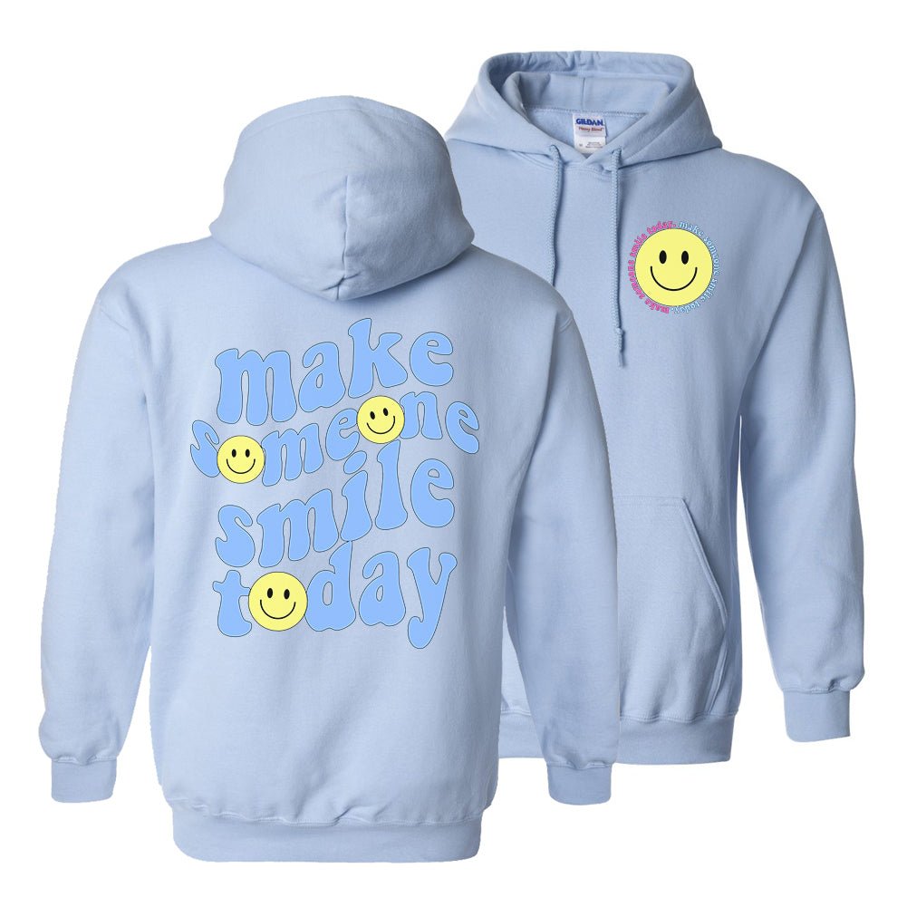 'Make Someone Smile Today' Front & Back Hoodie - United Monograms