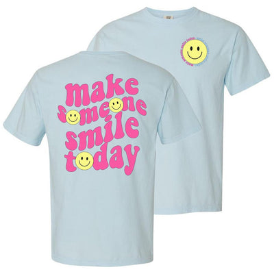 'Make Someone Smile Today' Front & Back T - Shirt - United Monograms