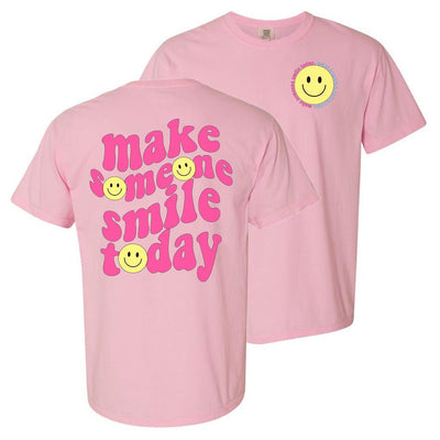 'Make Someone Smile Today' Front & Back T - Shirt - United Monograms