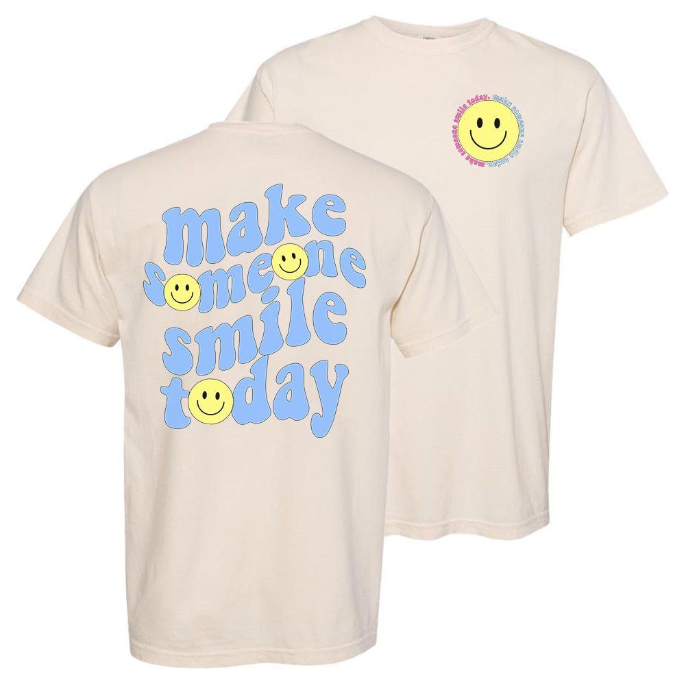 'Make Someone Smile Today' Front & Back T - Shirt - United Monograms