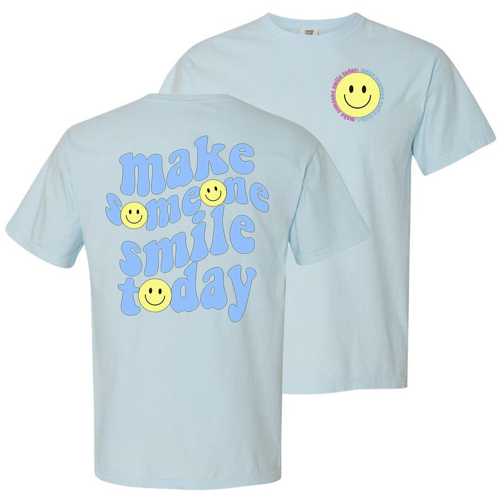 'Make Someone Smile Today' Front & Back T - Shirt - United Monograms