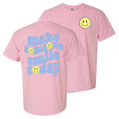 'Make Someone Smile Today' Front & Back T - Shirt - United Monograms