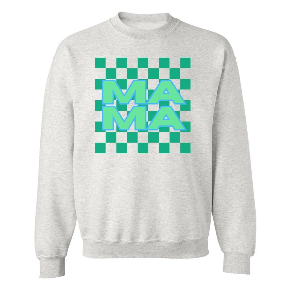 'Mama Check' Crewneck Sweatshirt - United Monograms