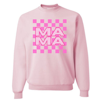 'Mama Check' Crewneck Sweatshirt - United Monograms