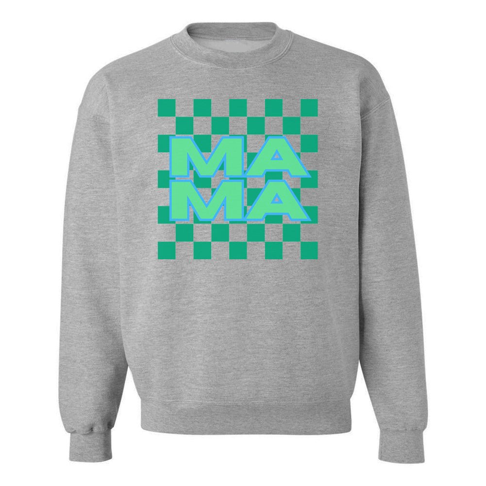 'Mama Check' Crewneck Sweatshirt - United Monograms