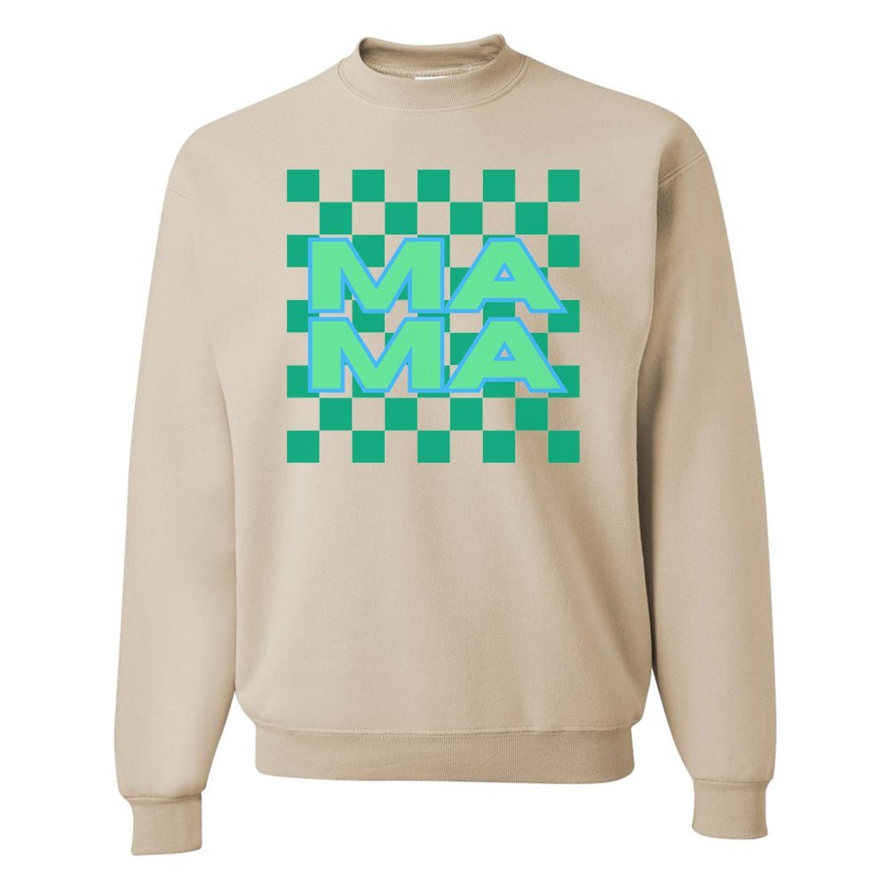 'Mama Check' Crewneck Sweatshirt - United Monograms