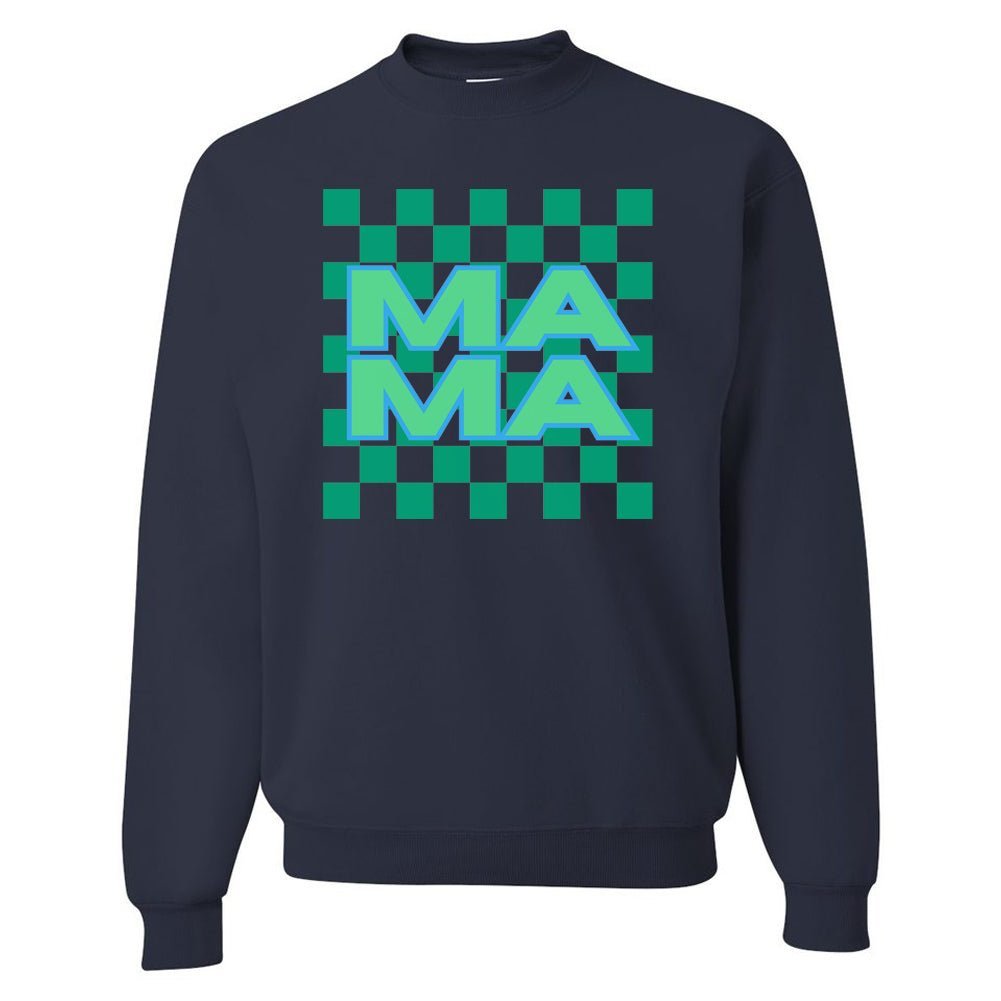 'Mama Check' Crewneck Sweatshirt - United Monograms