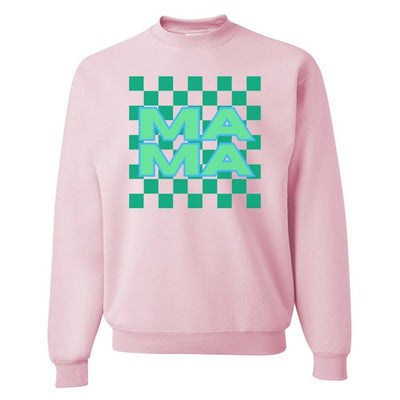 'Mama Check' Crewneck Sweatshirt - United Monograms