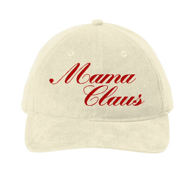 'Mama Claus' Corduroy Baseball Hat - United Monograms