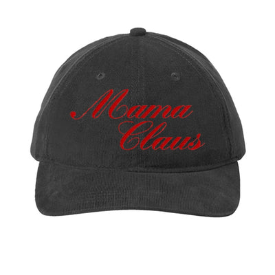 'Mama Claus' Corduroy Baseball Hat - United Monograms