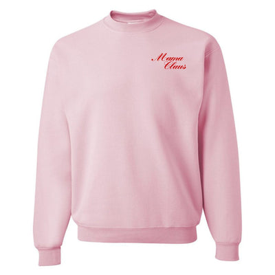 'Mama Claus' Embroidered Crewneck Sweatshirt - United Monograms