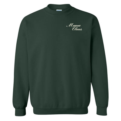 'Mama Claus' Embroidered Crewneck Sweatshirt - United Monograms