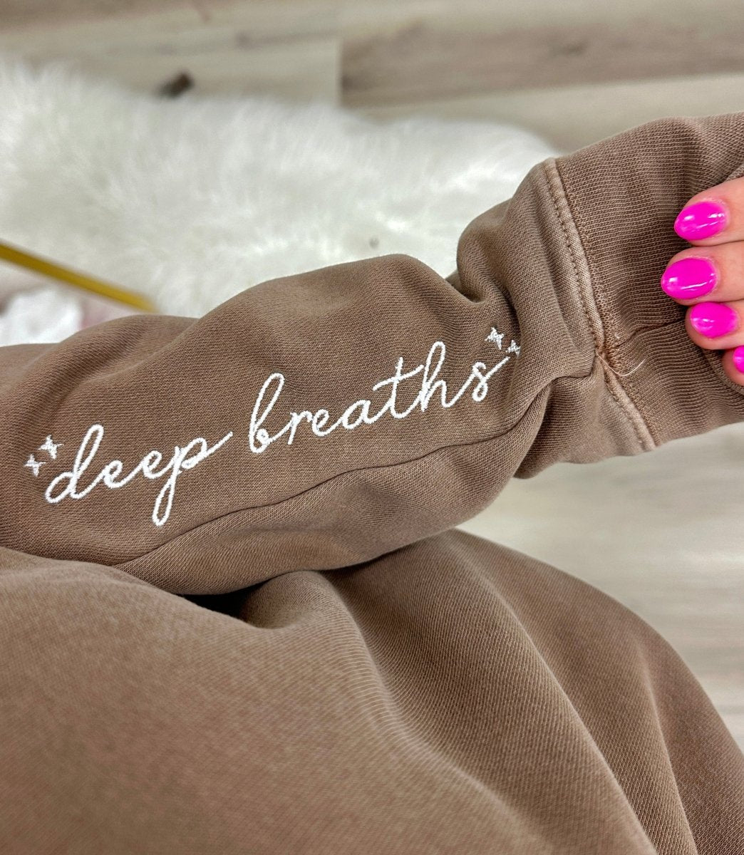 Mama 'Deep Breaths Reminder' Cozy Crew - United Monograms