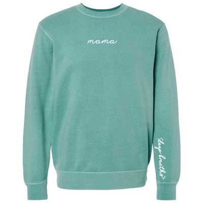 Mama 'Deep Breaths Reminder' Cozy Crew - United Monograms