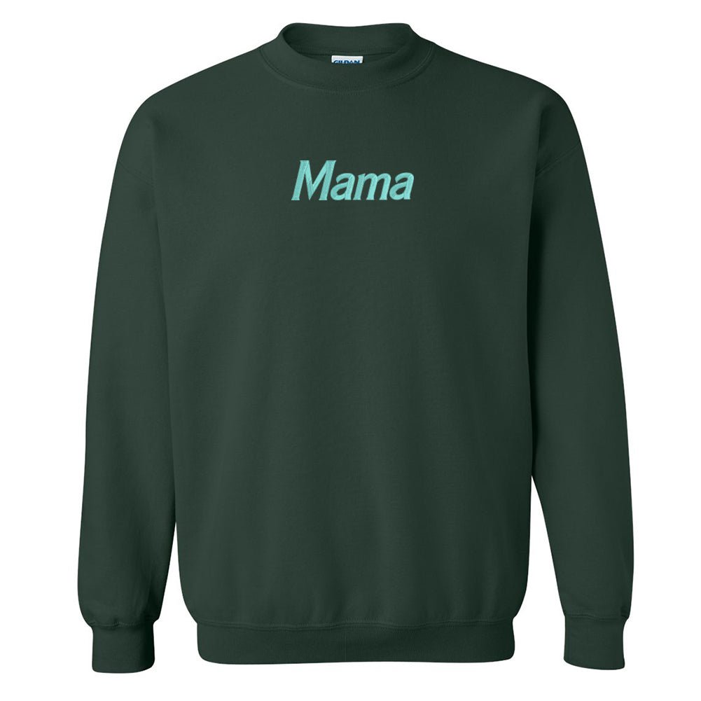 Mama Embroidered Crewneck Sweatshirt - United Monograms