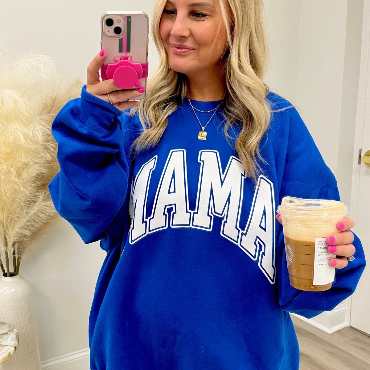 'Mama' PUFF Crewneck Sweatshirt - United Monograms