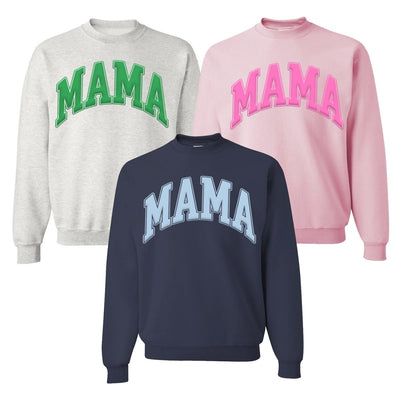 'Mama' PUFF Crewneck Sweatshirt - United Monograms