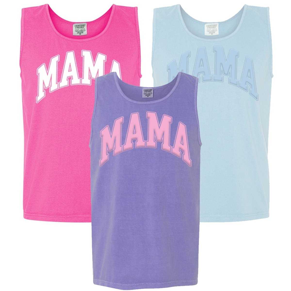 'Mama' PUFF Tank Top - United Monograms