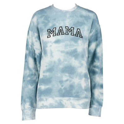 Mama Varsity Tie Dye Fleece Sweatshirt - United Monograms