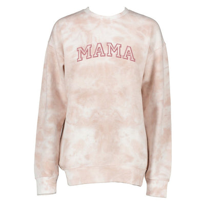 Mama Varsity Tie Dye Fleece Sweatshirt - United Monograms