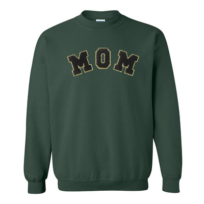 Mama/Mom Letter Patch Crewneck Sweatshirt - United Monograms