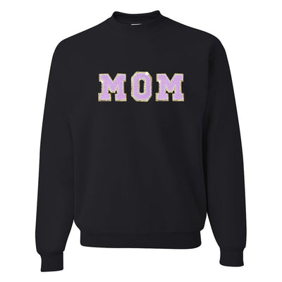 Mama/Mom Letter Patch Crewneck Sweatshirt - United Monograms