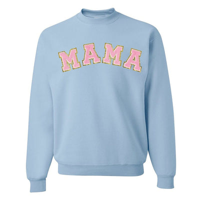 Mama/Mom Letter Patch Crewneck Sweatshirt - United Monograms