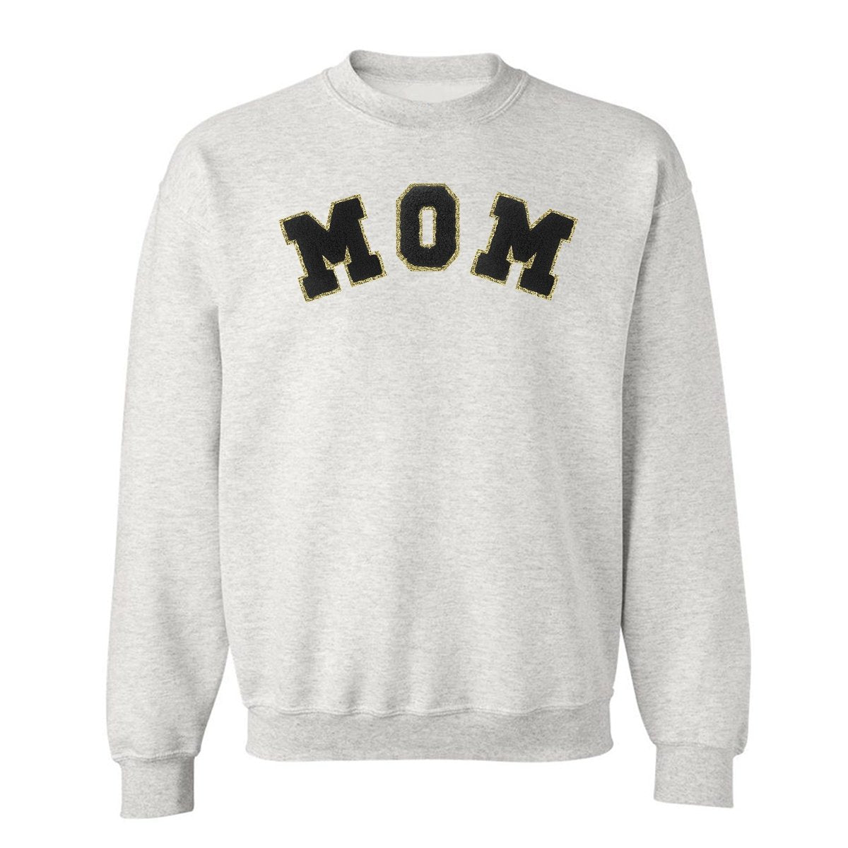 Mama/Mom Letter Patch Crewneck Sweatshirt – United Monograms