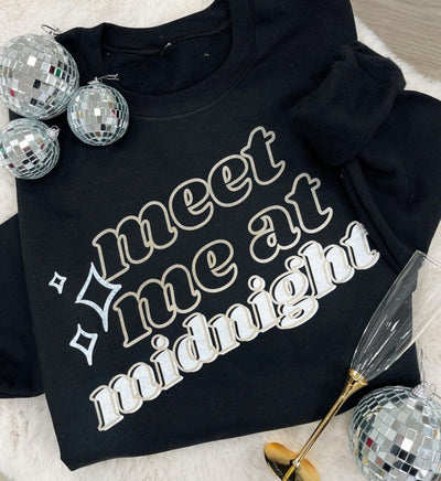 'Meet Me At Midnight' Crewneck Sweatshirt - United Monograms