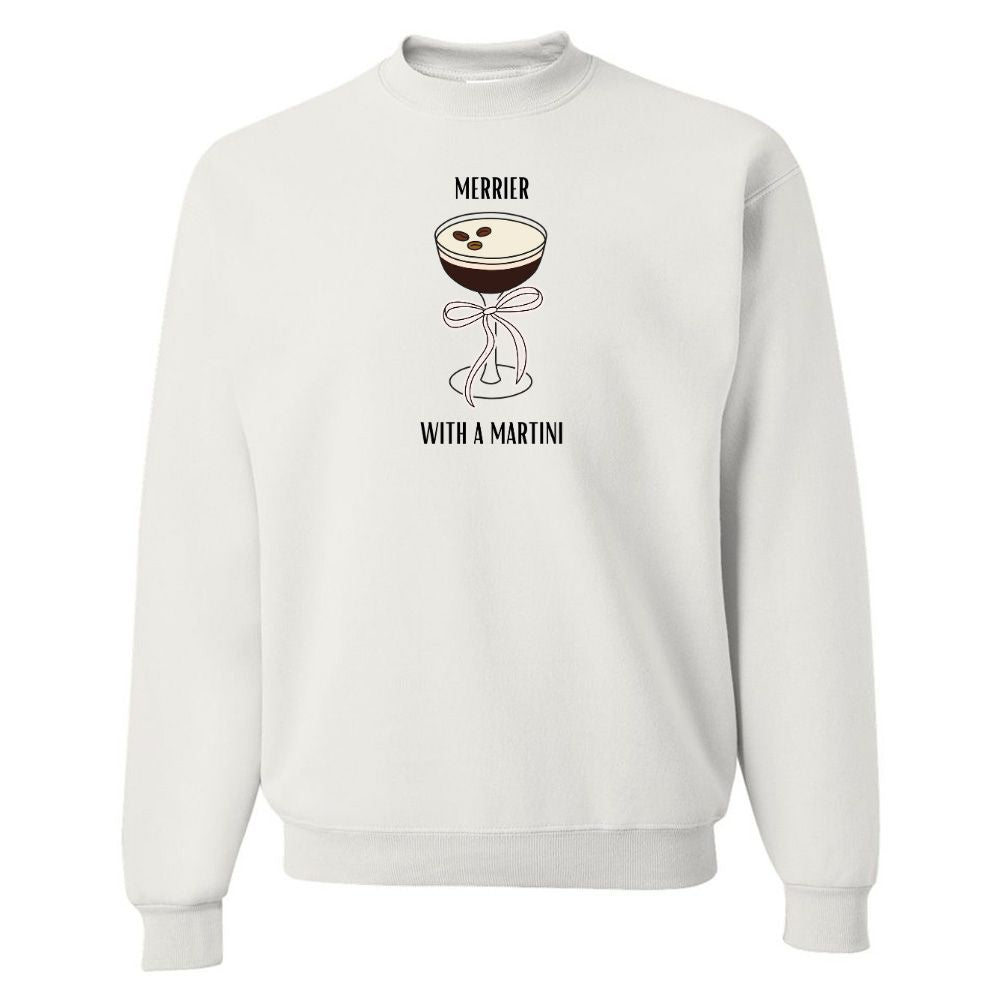 'Merrier With An Espresso Martini' Crewneck Sweatshirt - United Monograms