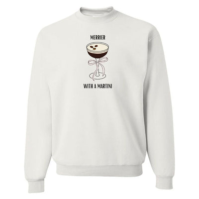 'Merrier With An Espresso Martini' Crewneck Sweatshirt - United Monograms