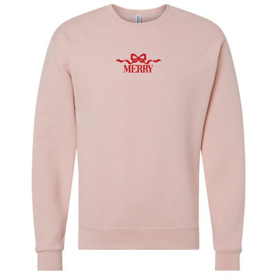 'Merry Bow' Crewneck Sweatshirt - United Monograms