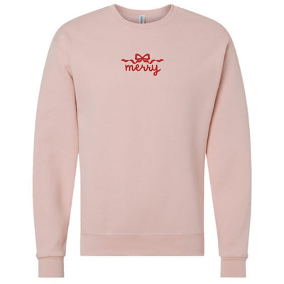 'Merry Bow' Crewneck Sweatshirt - United Monograms