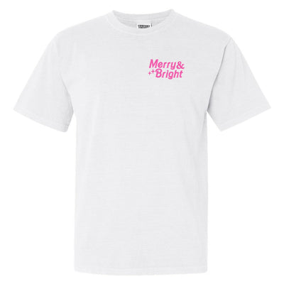 'Merry & Bright' Embroidered Tee - United Monograms