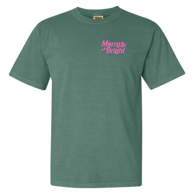 'Merry & Bright' Embroidered Tee - United Monograms