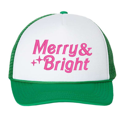 'Merry & Bright' Trucker Hat - United Monograms