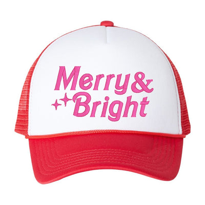 'Merry & Bright' Trucker Hat - United Monograms
