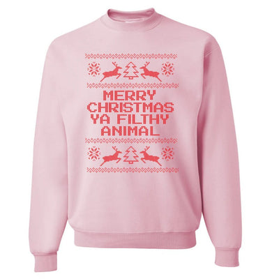 'Merry Christmas Ya Filthy Animal' Sweatshirt - United Monograms