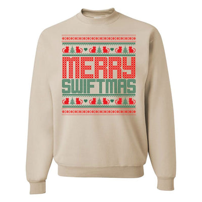 'Merry Swiftmas' Crewneck Sweatshirt - United Monograms